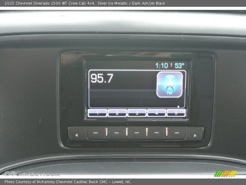 Silver Ice Metallic / Dark Ash/Jet Black 2015 Chevrolet Silverado 1500 WT Crew Cab 4x4