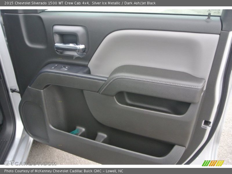 Silver Ice Metallic / Dark Ash/Jet Black 2015 Chevrolet Silverado 1500 WT Crew Cab 4x4