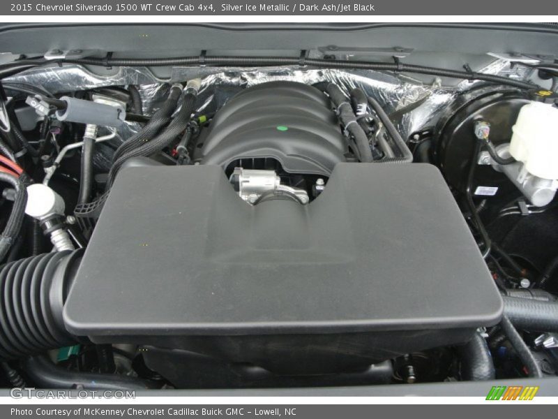 Silver Ice Metallic / Dark Ash/Jet Black 2015 Chevrolet Silverado 1500 WT Crew Cab 4x4