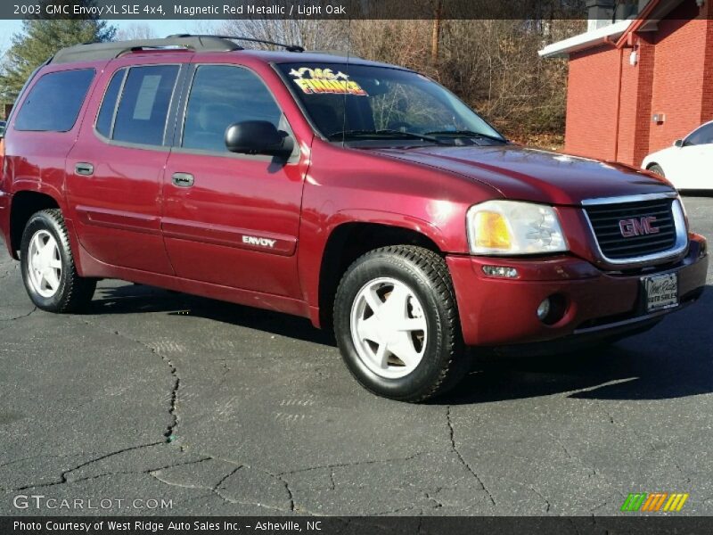 Magnetic Red Metallic / Light Oak 2003 GMC Envoy XL SLE 4x4