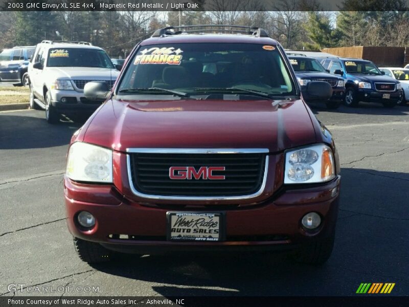 Magnetic Red Metallic / Light Oak 2003 GMC Envoy XL SLE 4x4