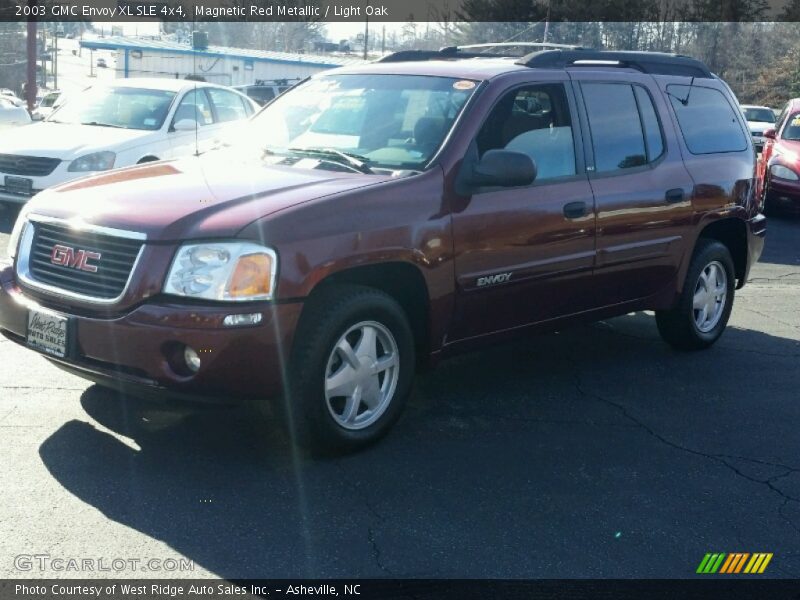 Magnetic Red Metallic / Light Oak 2003 GMC Envoy XL SLE 4x4
