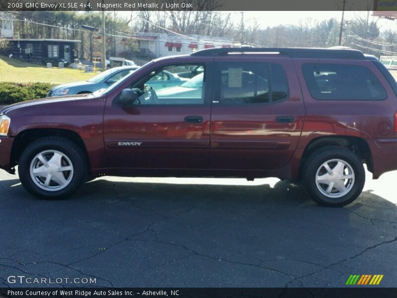 Magnetic Red Metallic / Light Oak 2003 GMC Envoy XL SLE 4x4