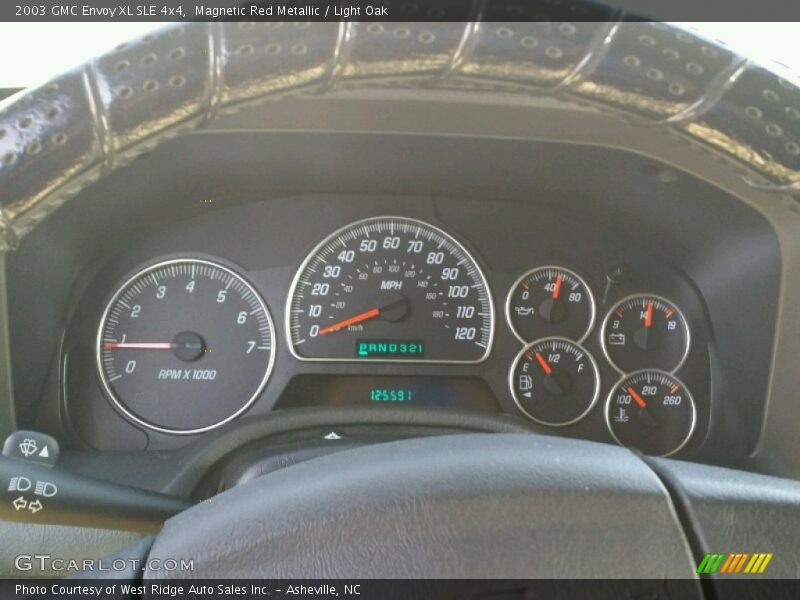 Magnetic Red Metallic / Light Oak 2003 GMC Envoy XL SLE 4x4