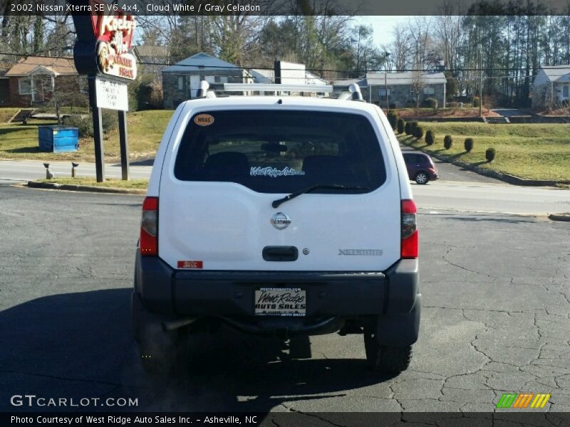 Cloud White / Gray Celadon 2002 Nissan Xterra SE V6 4x4