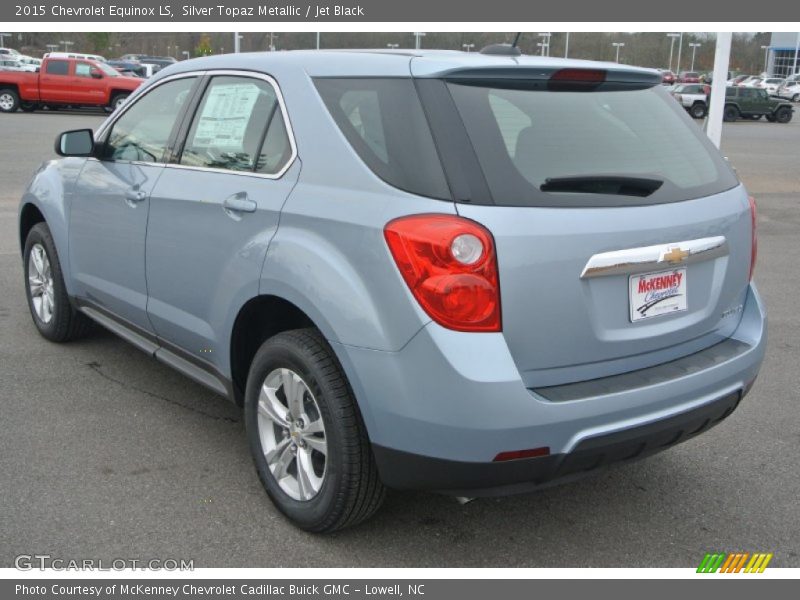 Silver Topaz Metallic / Jet Black 2015 Chevrolet Equinox LS
