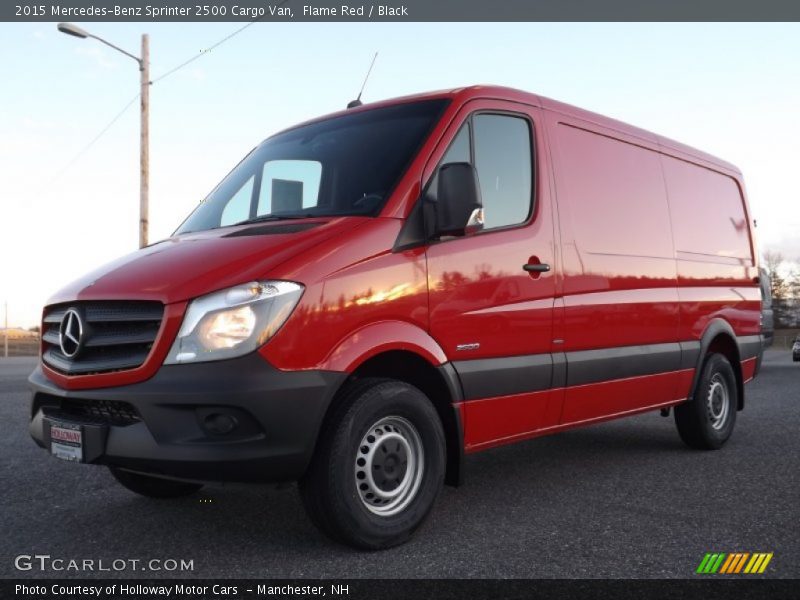 Flame Red / Black 2015 Mercedes-Benz Sprinter 2500 Cargo Van