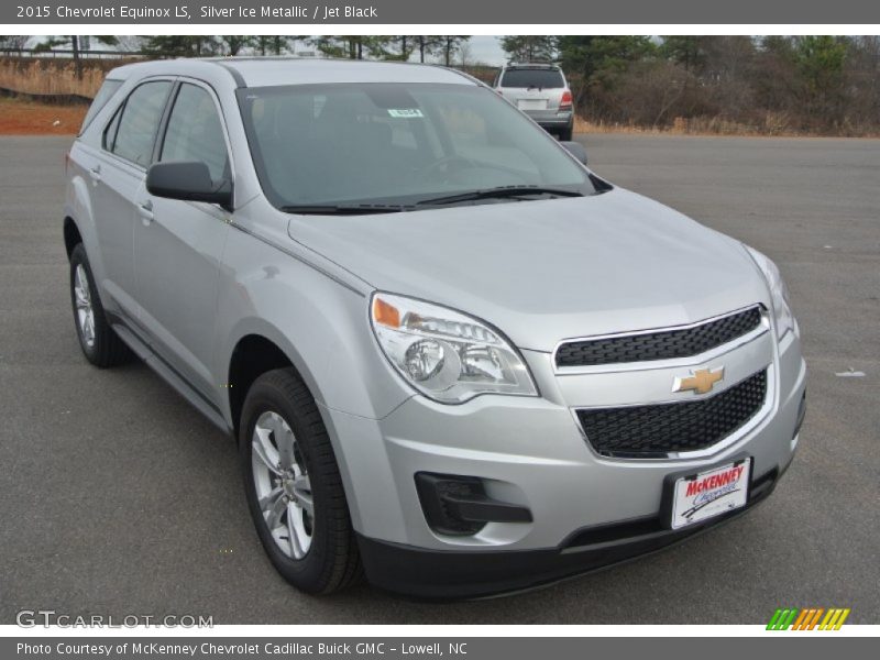 Silver Ice Metallic / Jet Black 2015 Chevrolet Equinox LS