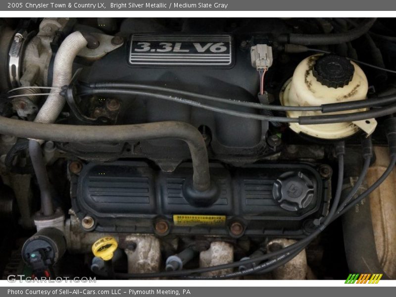 Bright Silver Metallic / Medium Slate Gray 2005 Chrysler Town & Country LX