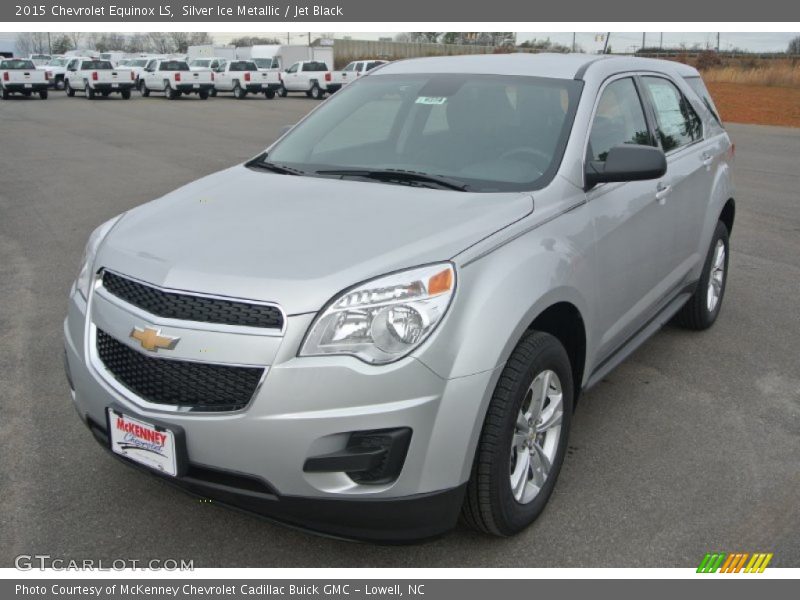 Silver Ice Metallic / Jet Black 2015 Chevrolet Equinox LS