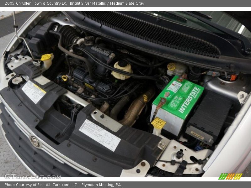 Bright Silver Metallic / Medium Slate Gray 2005 Chrysler Town & Country LX