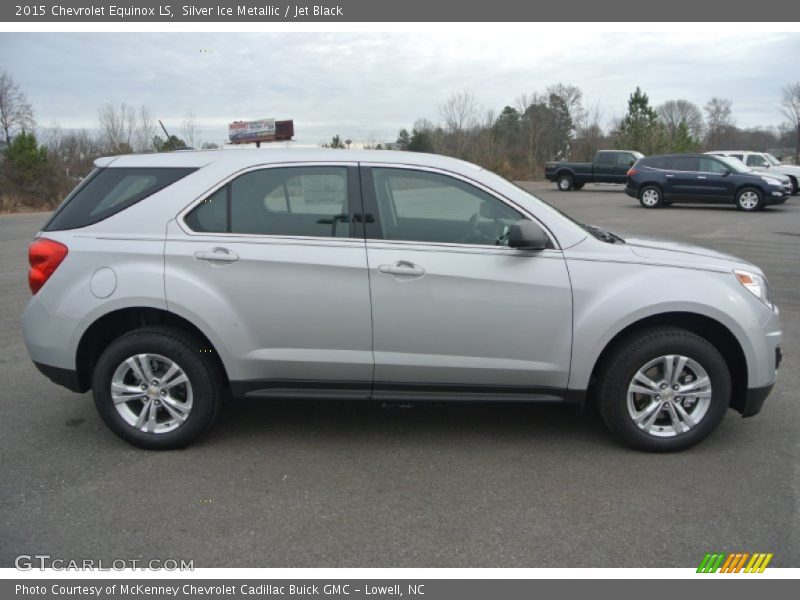 Silver Ice Metallic / Jet Black 2015 Chevrolet Equinox LS
