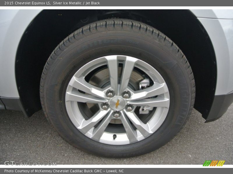 Silver Ice Metallic / Jet Black 2015 Chevrolet Equinox LS