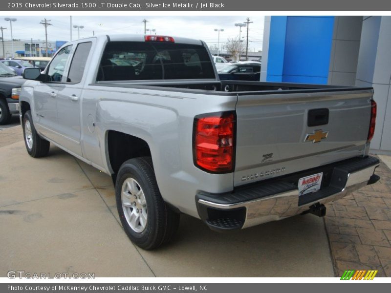 Silver Ice Metallic / Jet Black 2015 Chevrolet Silverado 1500 LT Double Cab