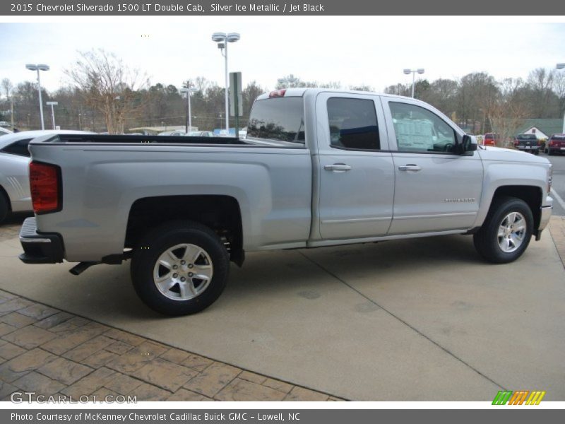 Silver Ice Metallic / Jet Black 2015 Chevrolet Silverado 1500 LT Double Cab