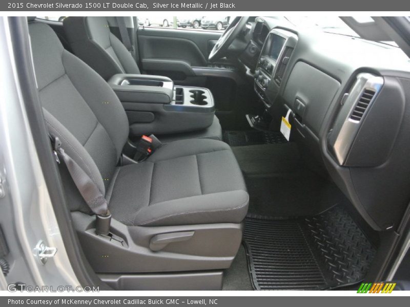 Silver Ice Metallic / Jet Black 2015 Chevrolet Silverado 1500 LT Double Cab