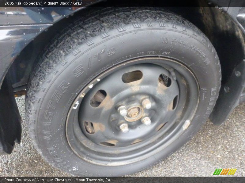 Midnight Black / Gray 2005 Kia Rio Sedan