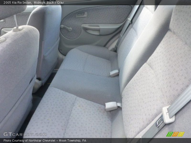 Midnight Black / Gray 2005 Kia Rio Sedan