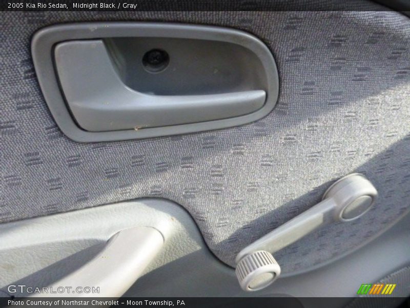 Midnight Black / Gray 2005 Kia Rio Sedan