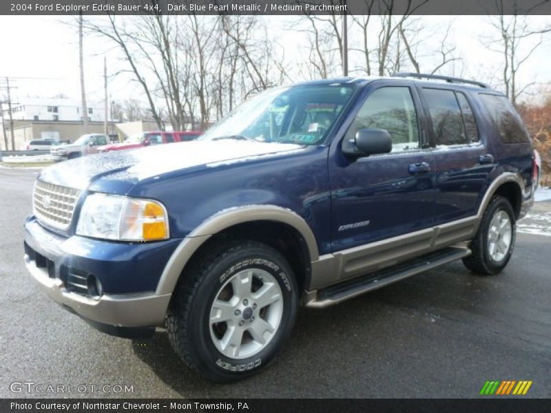 Dark Blue Pearl Metallic / Medium Parchment 2004 Ford Explorer Eddie Bauer 4x4