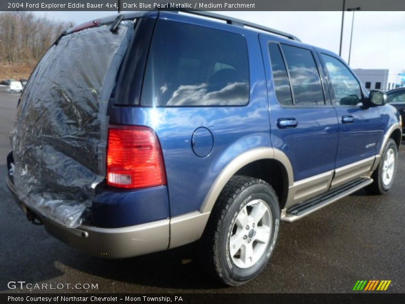 Dark Blue Pearl Metallic / Medium Parchment 2004 Ford Explorer Eddie Bauer 4x4