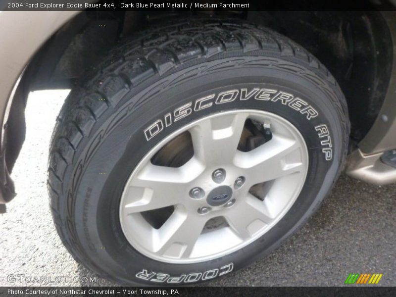 Dark Blue Pearl Metallic / Medium Parchment 2004 Ford Explorer Eddie Bauer 4x4