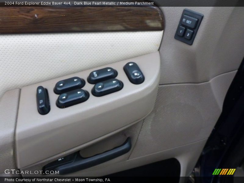 Dark Blue Pearl Metallic / Medium Parchment 2004 Ford Explorer Eddie Bauer 4x4