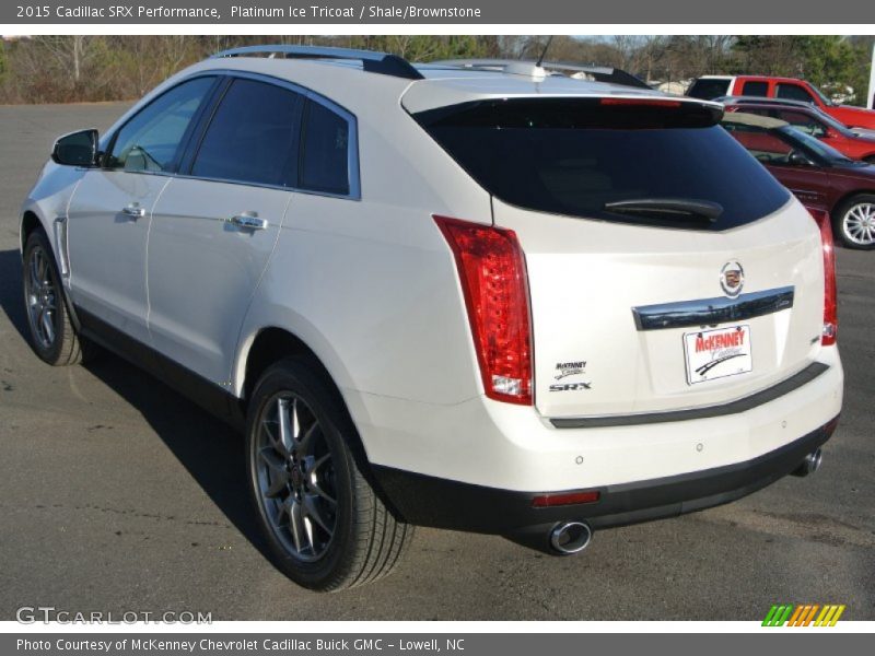 Platinum Ice Tricoat / Shale/Brownstone 2015 Cadillac SRX Performance