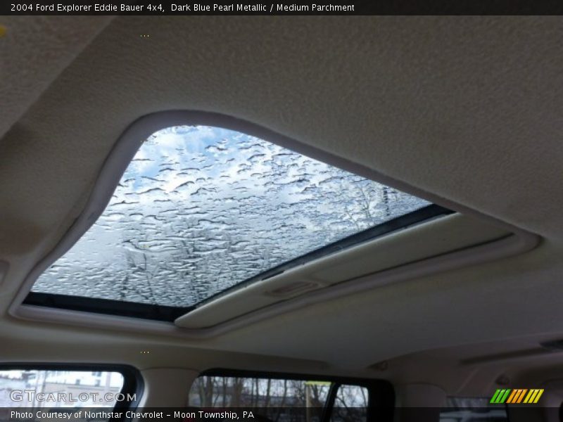 Dark Blue Pearl Metallic / Medium Parchment 2004 Ford Explorer Eddie Bauer 4x4