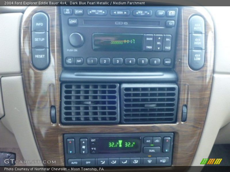 Dark Blue Pearl Metallic / Medium Parchment 2004 Ford Explorer Eddie Bauer 4x4