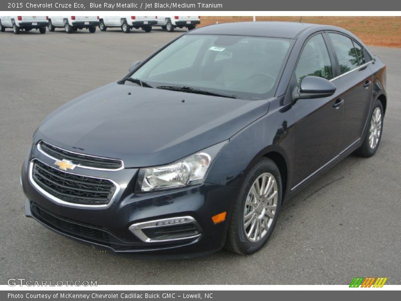 Blue Ray Metallic / Jet Black/Medium Titanium 2015 Chevrolet Cruze Eco