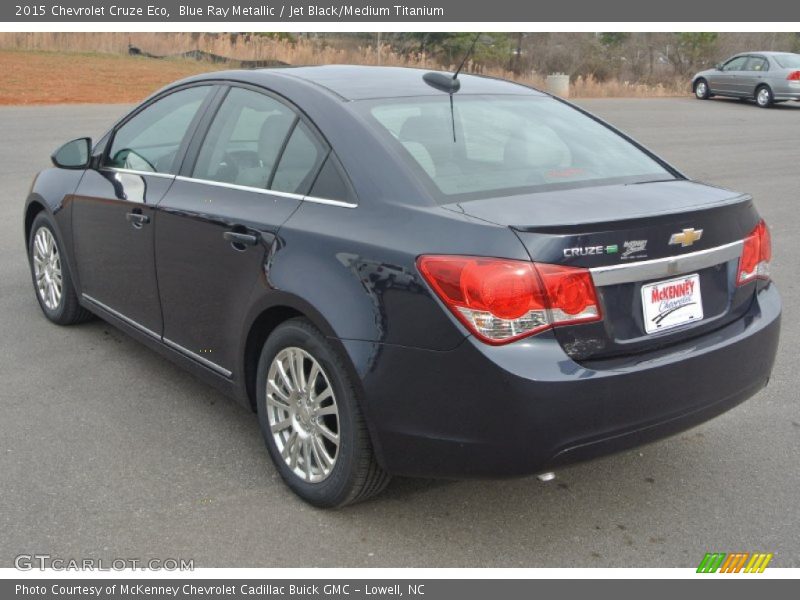 Blue Ray Metallic / Jet Black/Medium Titanium 2015 Chevrolet Cruze Eco