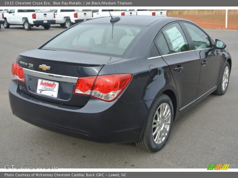 Blue Ray Metallic / Jet Black/Medium Titanium 2015 Chevrolet Cruze Eco