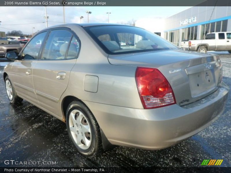 Champagne Beige / Beige 2006 Hyundai Elantra GLS Sedan