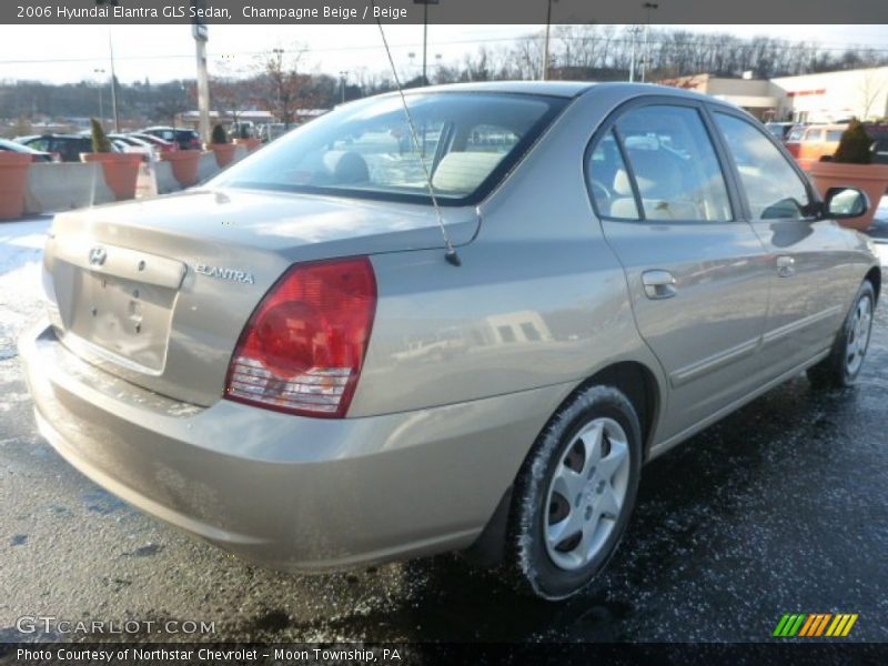 Champagne Beige / Beige 2006 Hyundai Elantra GLS Sedan