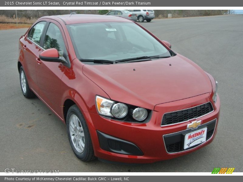 Crystal Red Tintcoat / Dark Pewter/Dark Titanium 2015 Chevrolet Sonic LT Sedan