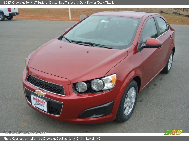 Crystal Red Tintcoat / Dark Pewter/Dark Titanium 2015 Chevrolet Sonic LT Sedan