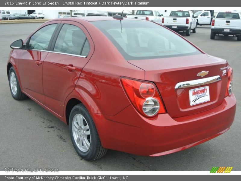 Crystal Red Tintcoat / Dark Pewter/Dark Titanium 2015 Chevrolet Sonic LT Sedan