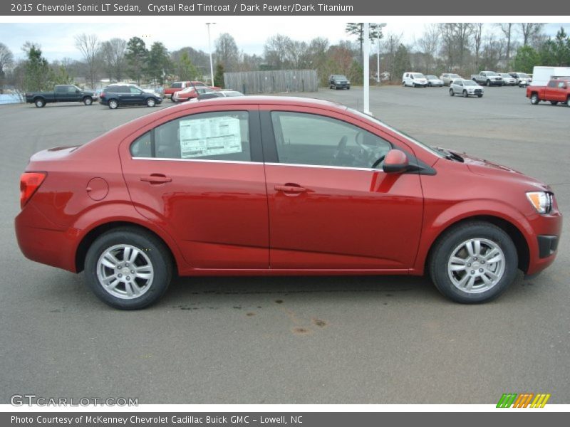 Crystal Red Tintcoat / Dark Pewter/Dark Titanium 2015 Chevrolet Sonic LT Sedan