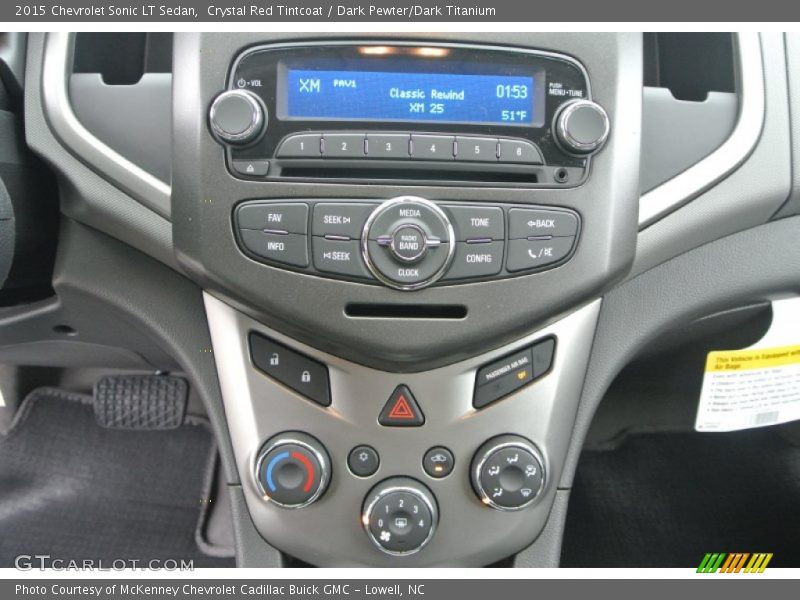 Crystal Red Tintcoat / Dark Pewter/Dark Titanium 2015 Chevrolet Sonic LT Sedan