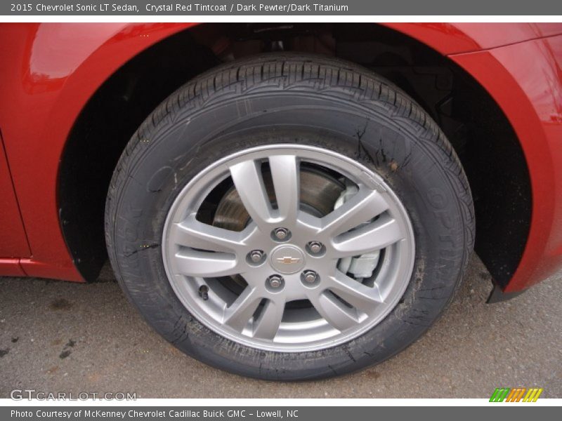 Crystal Red Tintcoat / Dark Pewter/Dark Titanium 2015 Chevrolet Sonic LT Sedan