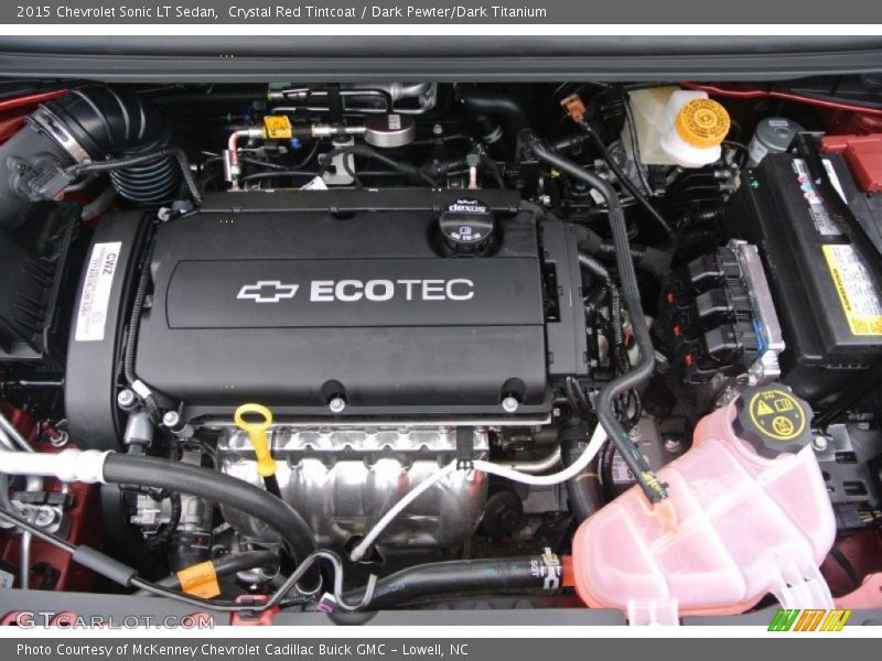  2015 Sonic LT Sedan Engine - 1.8 Liter DOHC 16-Valve VVT ECOTEC 4 Cylinder