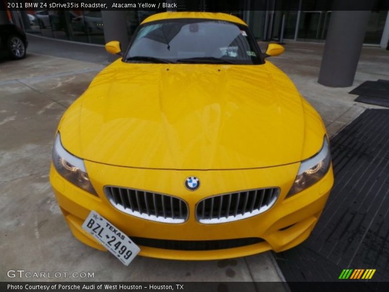 Atacama Yellow / Black 2011 BMW Z4 sDrive35is Roadster