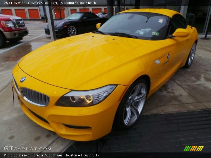 Atacama Yellow / Black 2011 BMW Z4 sDrive35is Roadster