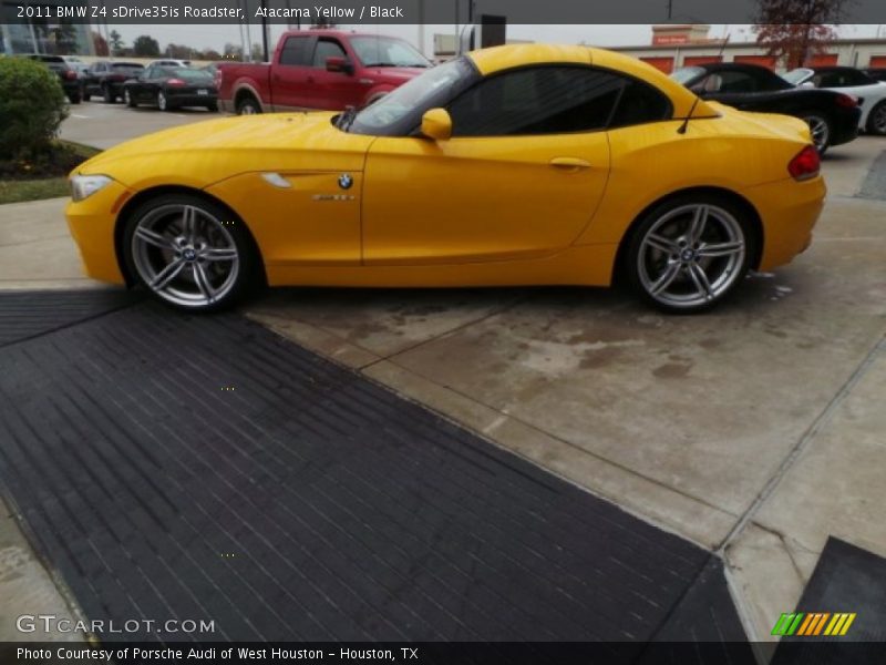 Atacama Yellow / Black 2011 BMW Z4 sDrive35is Roadster