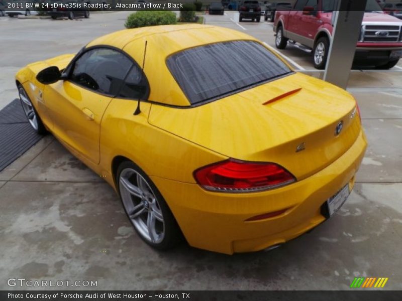 Atacama Yellow / Black 2011 BMW Z4 sDrive35is Roadster