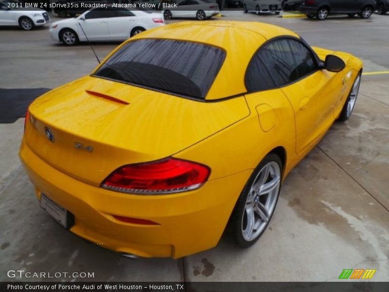 Atacama Yellow / Black 2011 BMW Z4 sDrive35is Roadster