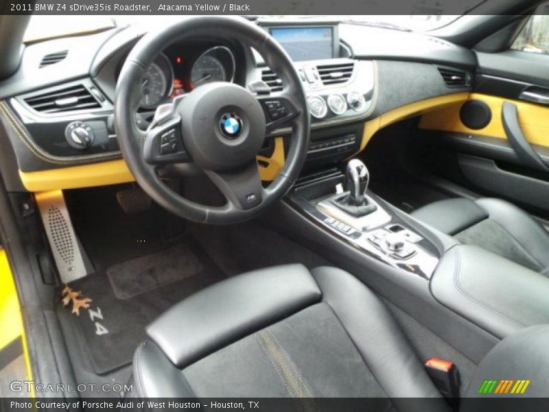 Atacama Yellow / Black 2011 BMW Z4 sDrive35is Roadster