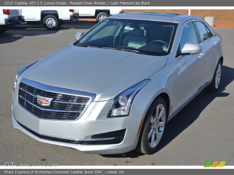 Radiant Silver Metallic / Light Platinum/Jet Black 2015 Cadillac ATS 2.5 Luxury Sedan