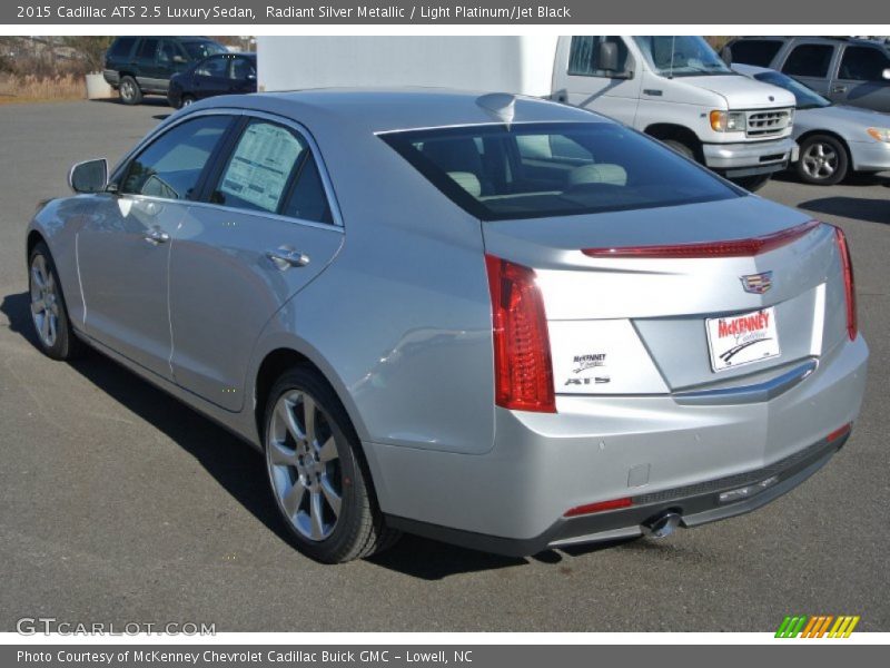 Radiant Silver Metallic / Light Platinum/Jet Black 2015 Cadillac ATS 2.5 Luxury Sedan